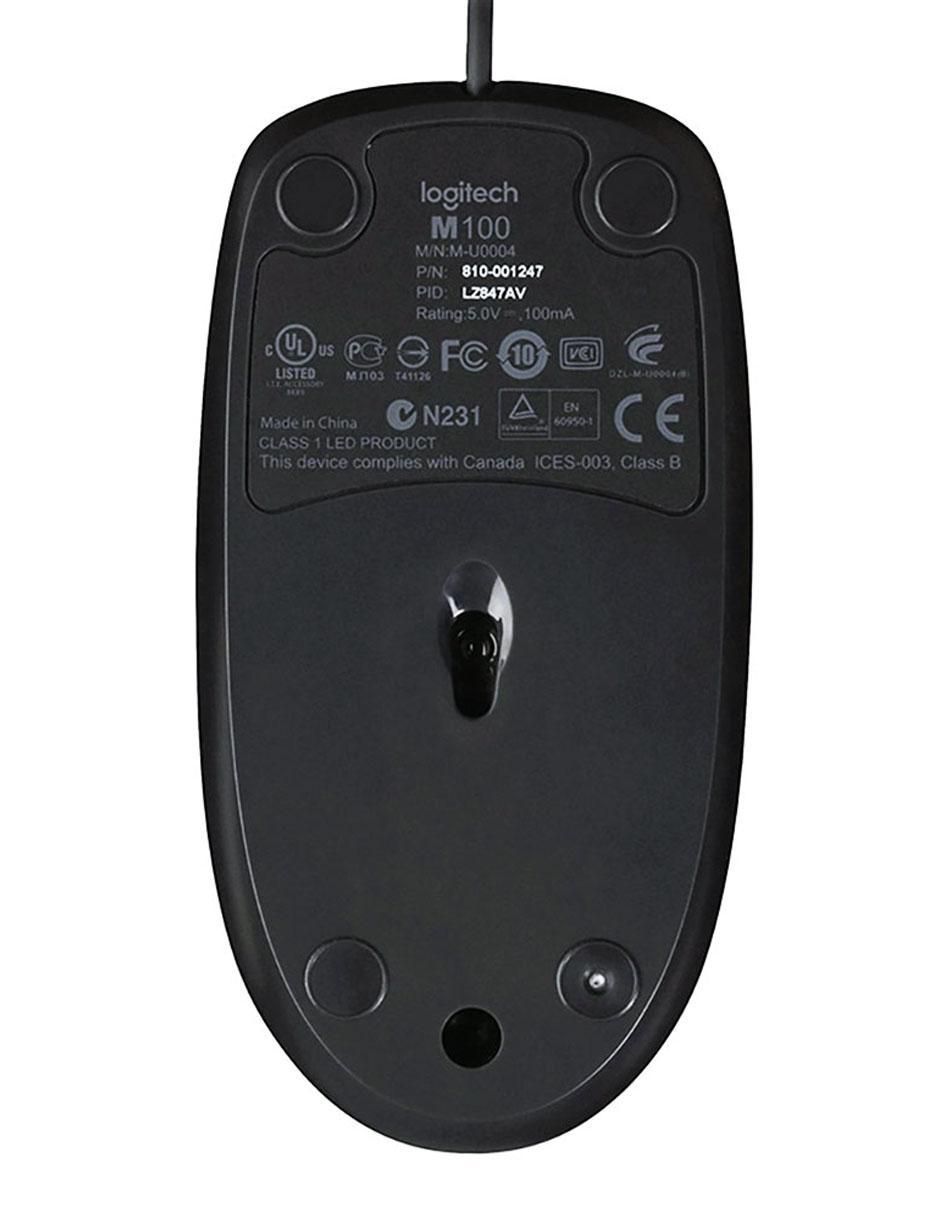 Mouse Alámbrico Logitech M100