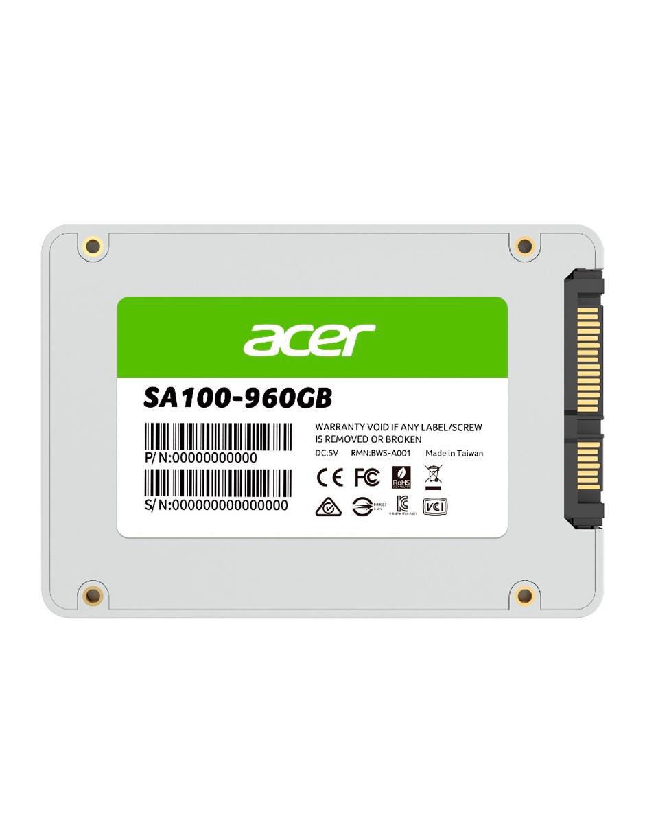 Unidad de Estado Solido Acer SA100 de 960 GB SSD