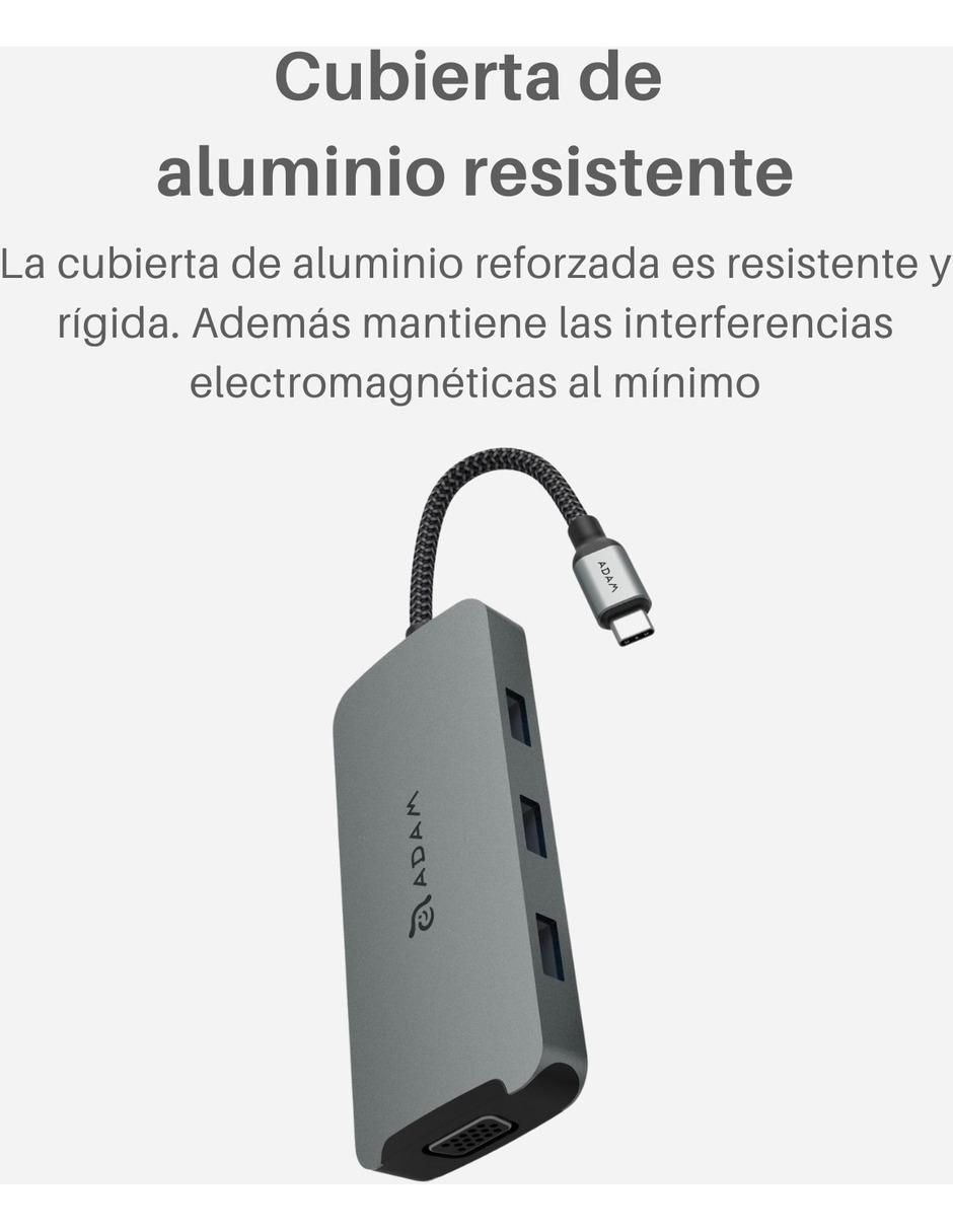 Adaptador 8 en 1 Hub A08 USB-C Adaptador 8 en 1 Hub A08 USB-C