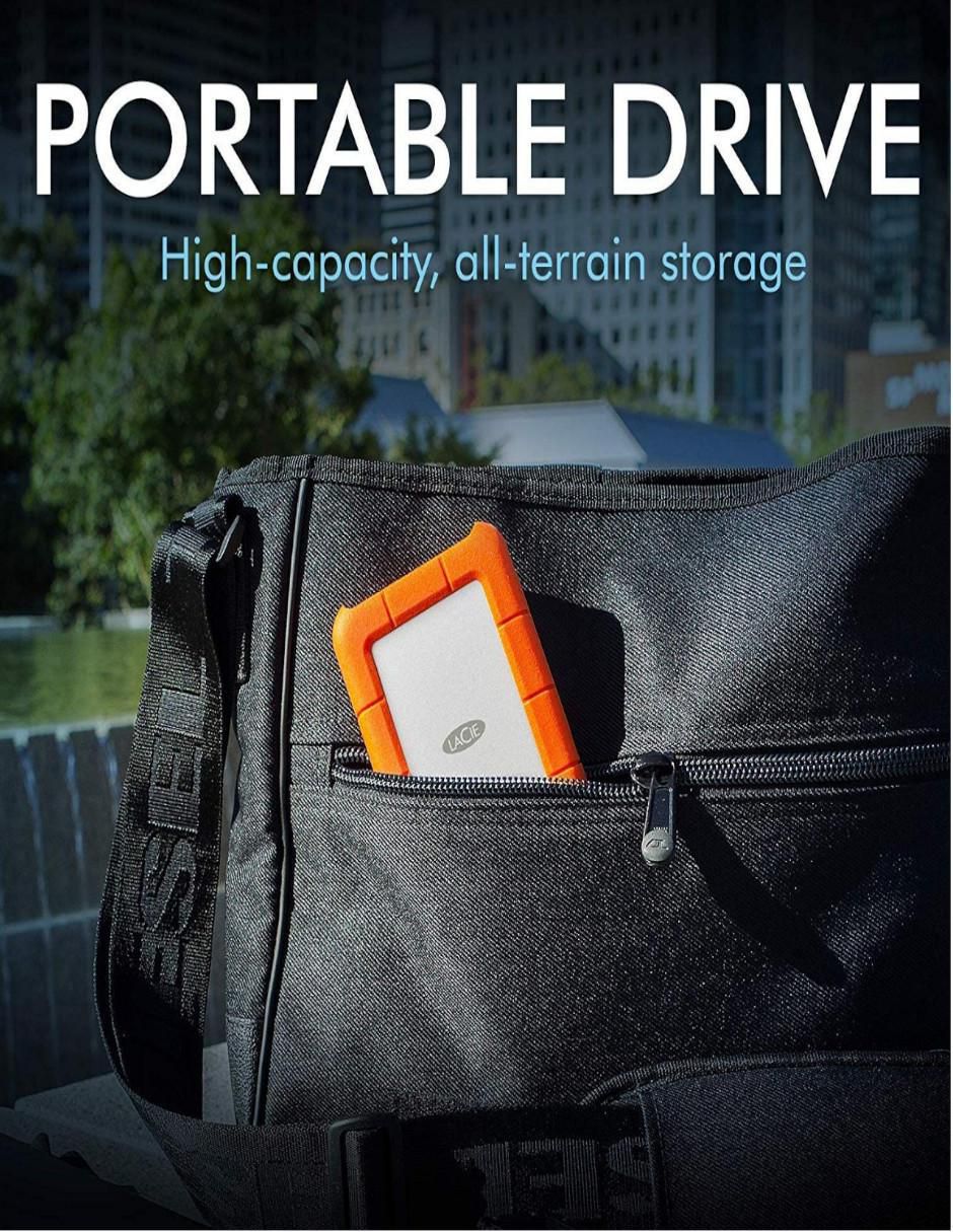 Disco duro externo Lacie capacidad 2 TB