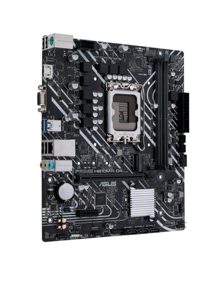 Tarjeta madre PRIME H610M-K D4 compatible con procesador Intel 6