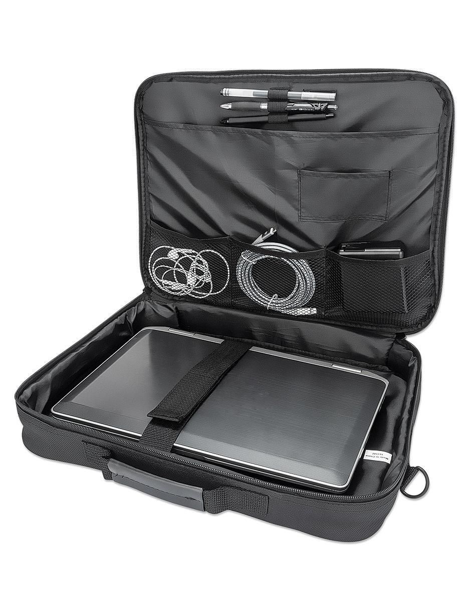 Maletín Manhattan Cambridge de poliéster con compartimiento para laptop 15.6 pulgadas y celular