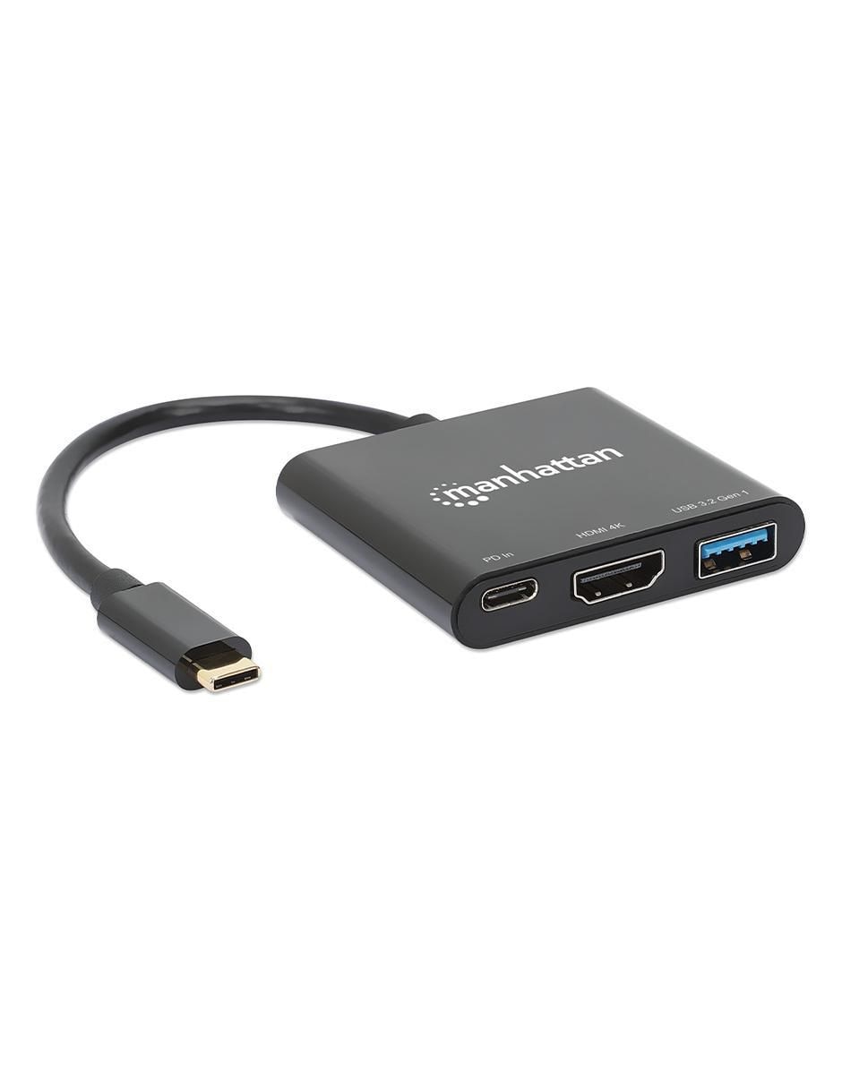 Adaptador USB C- HDMI Manhattan