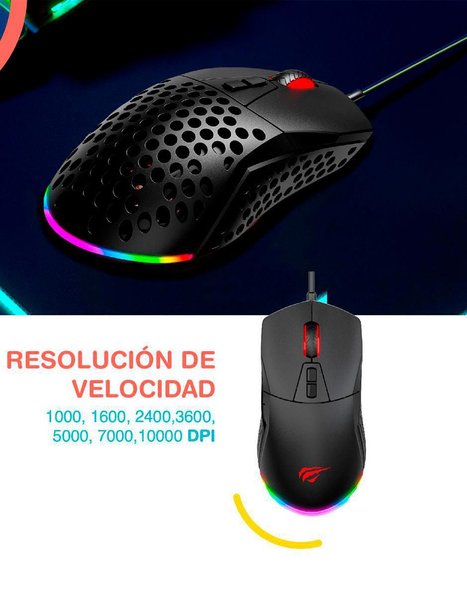 Mouse Gaming Alámbrico Titano