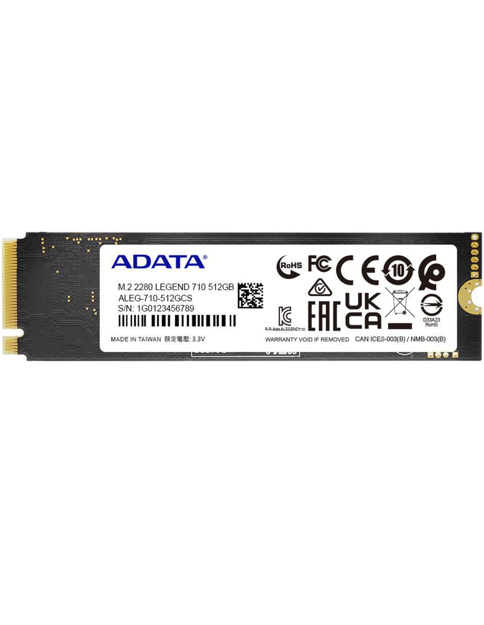 Unidad SSD Capacidad 512 GB