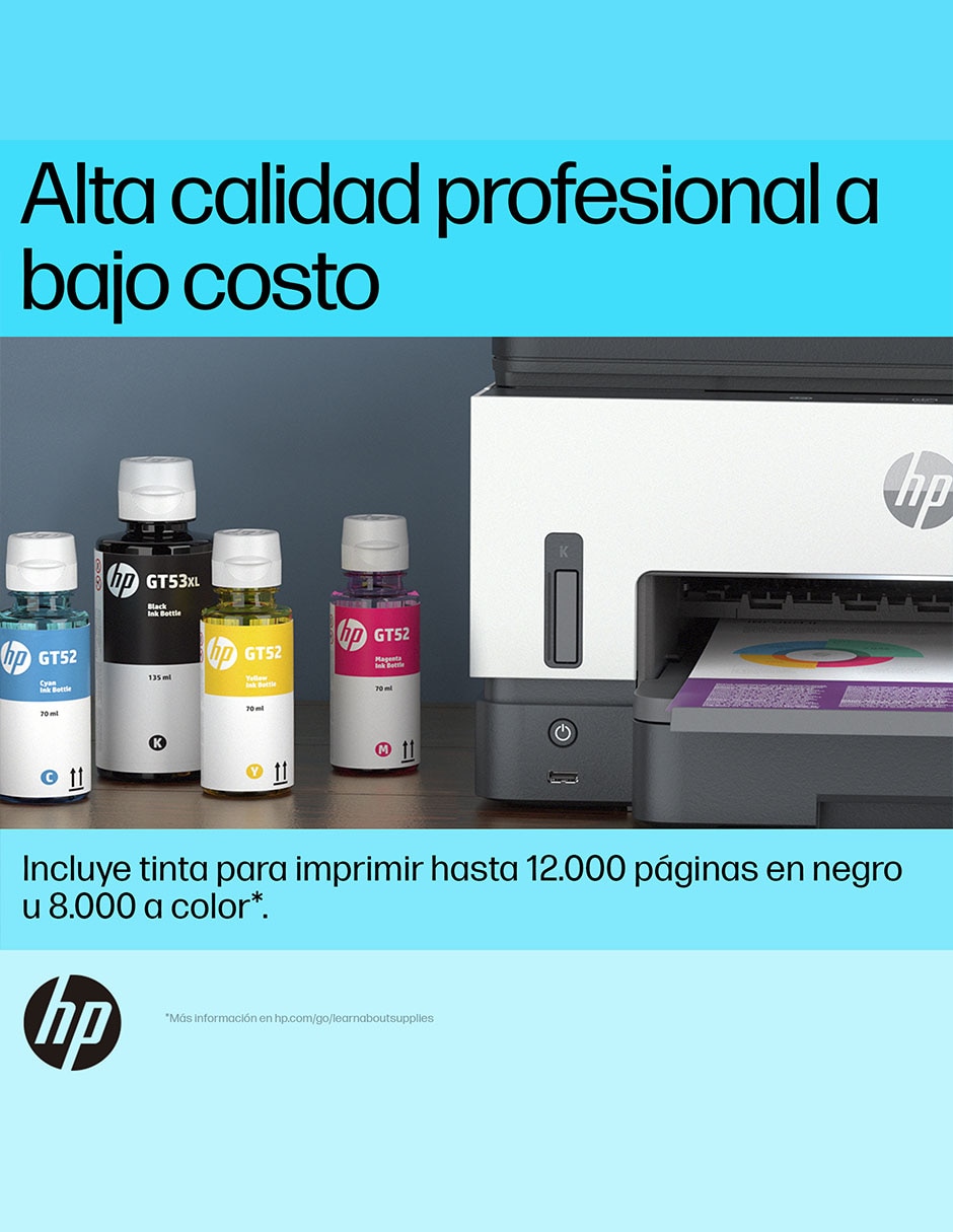 Multifuncional Hp Smart tank 790 de tinta continua alámbrica a color