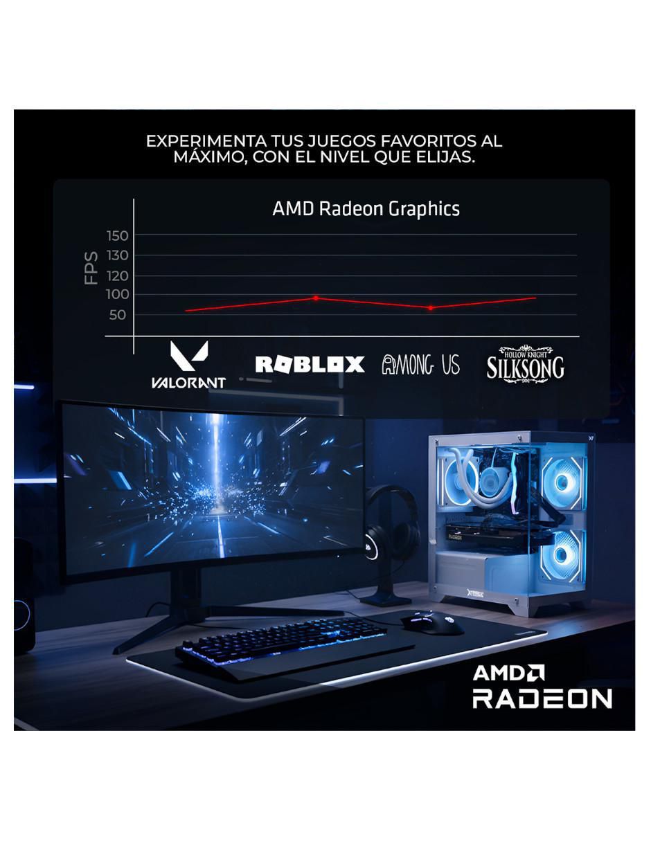 Computadora gamer Xtreme Pc Gaming XTXZR516GBRENOIR 27 pulgadas Full HD AMD Ryzen 5 AMD Radeon Graphics 16 GB RAM 1 TB SSD