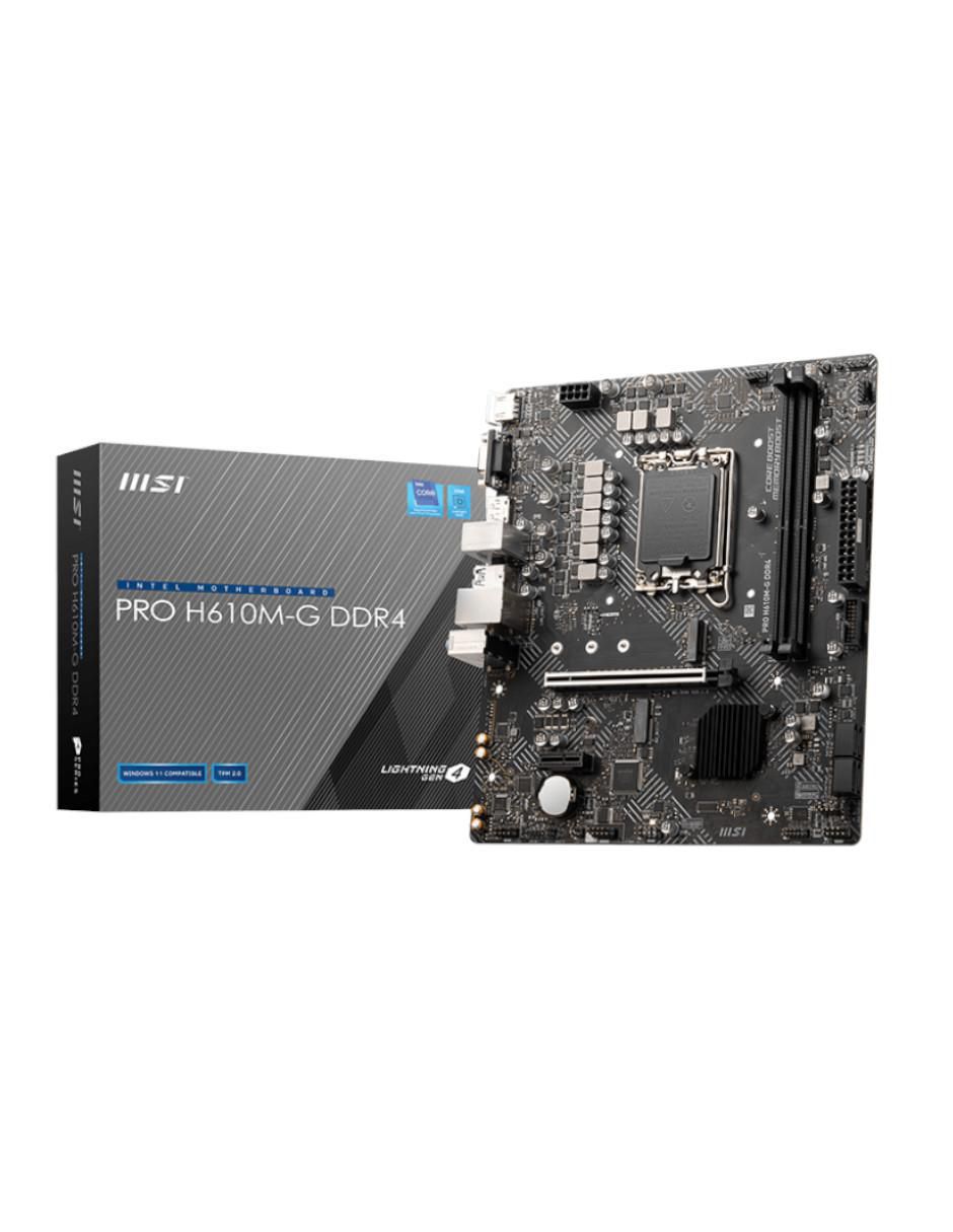 Tarjeta madre PRO H610M-G compatible con procesador intel 3