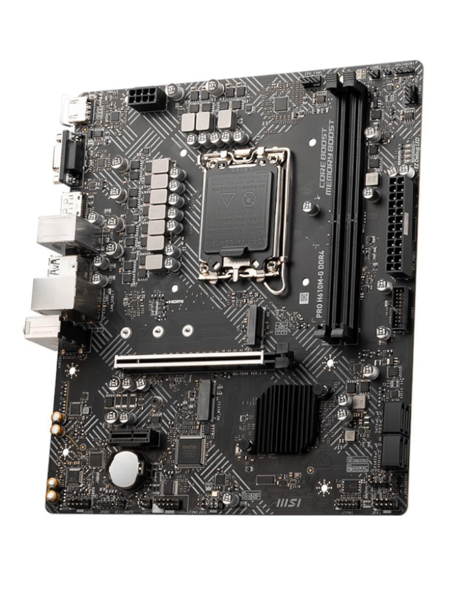 Tarjeta madre PRO H610M-G compatible con procesador intel 4