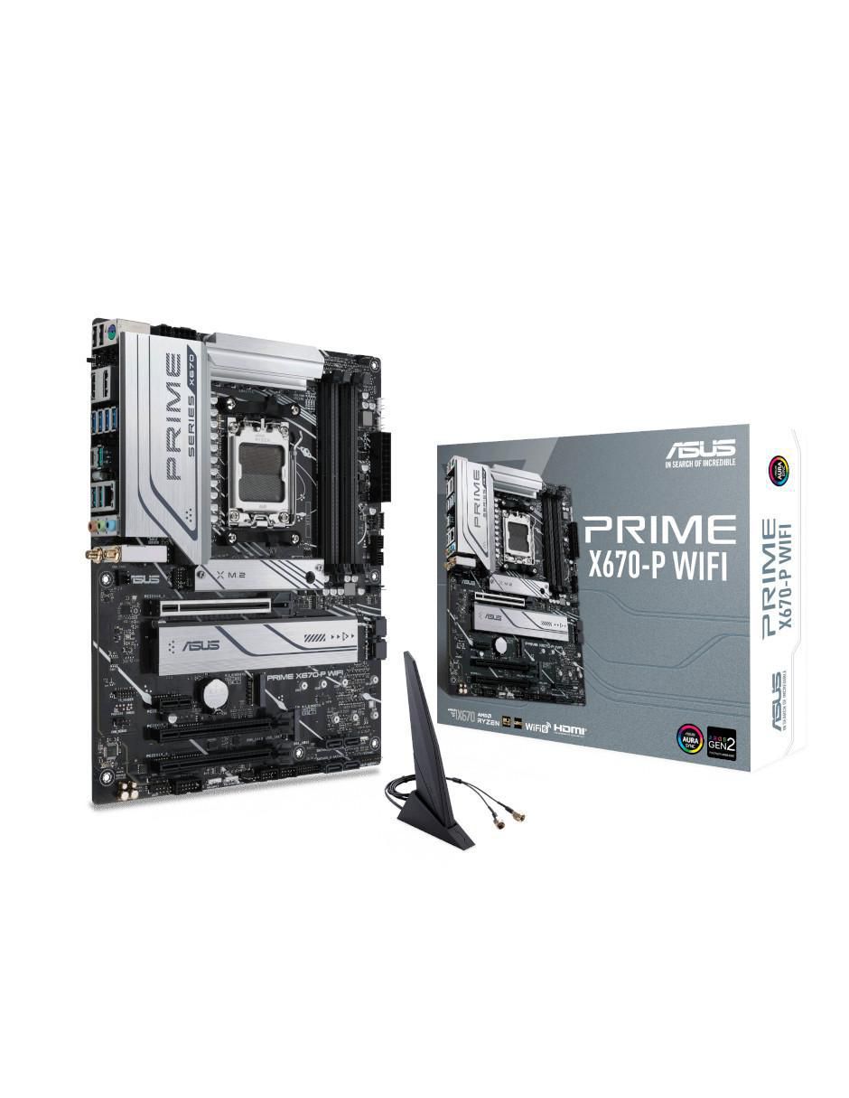 Tarjeta madre Asus Prime x670-P wifi compatible con procesador AMD