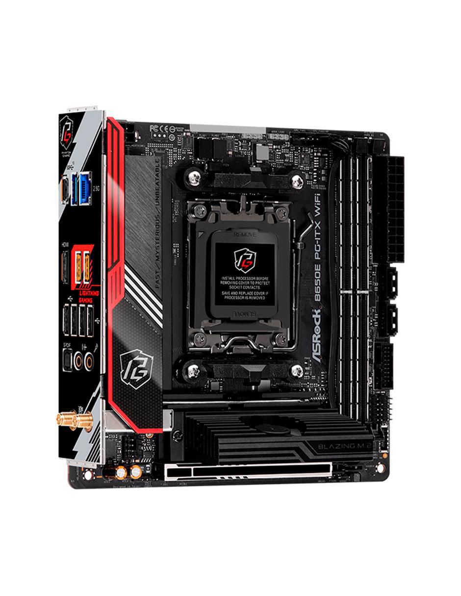 Tarjeta Madre Asrock B650E PG-ITX WIFI compatible con procesador AMD
