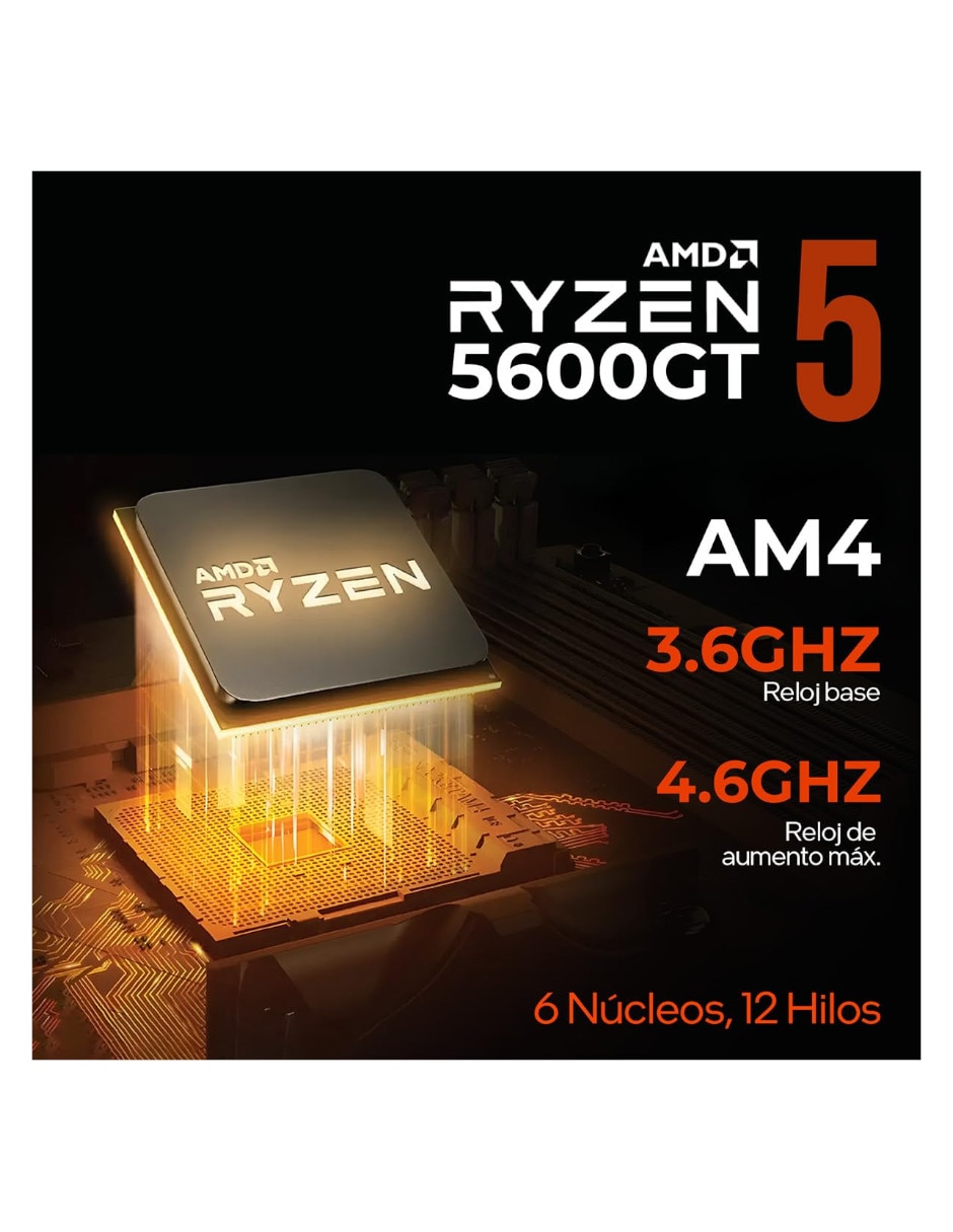 Computadora gamer XTACR516GBRENOIR AMD Ryzen 5 AMD Radeon Graphics 16 GB 500 GB 6