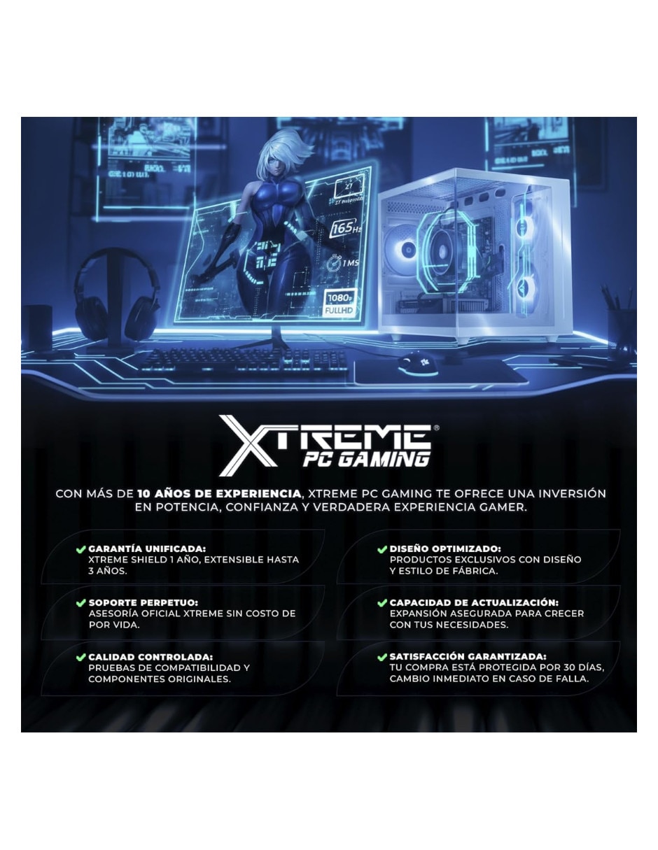 Computadora gamer XTACR516GBRENOIR AMD Ryzen 5 AMD Radeon Graphics 16 GB 500 GB 8