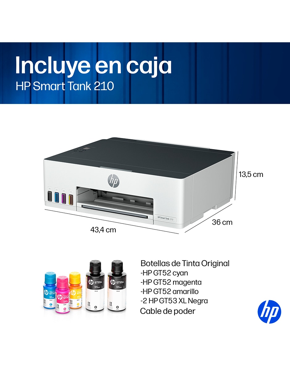 Impresora térmica modelo smart tank 210 de tanques inalámbrica a color 14