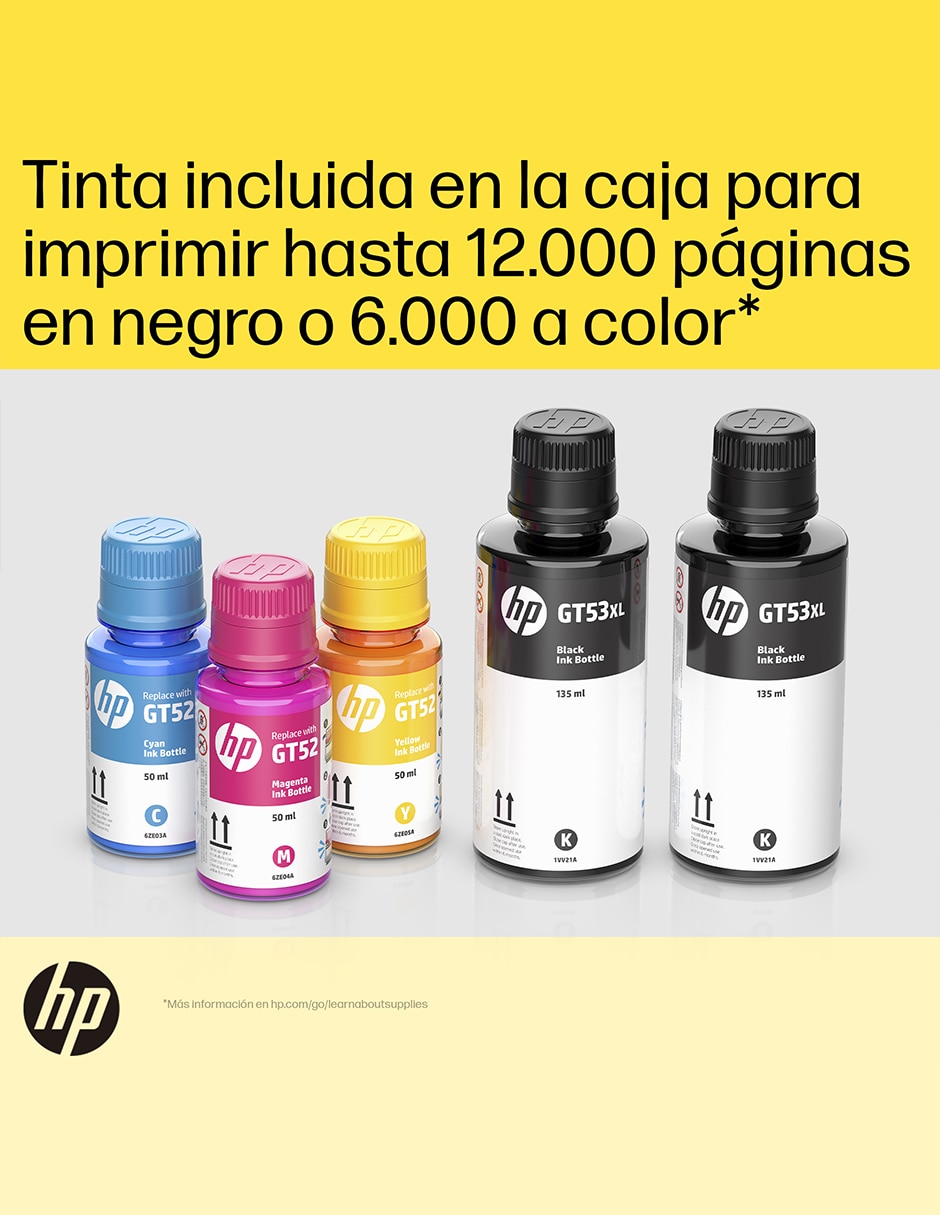 Impresora térmica HP modelo Smart Tank 210 de tanques inalámbrica a color