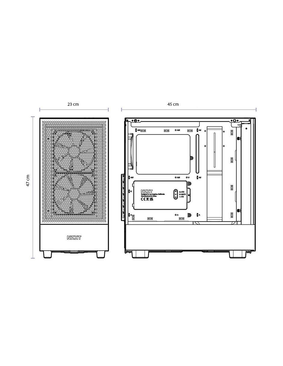 Gabinete de Computadora NZXT CC-H51FW-R1