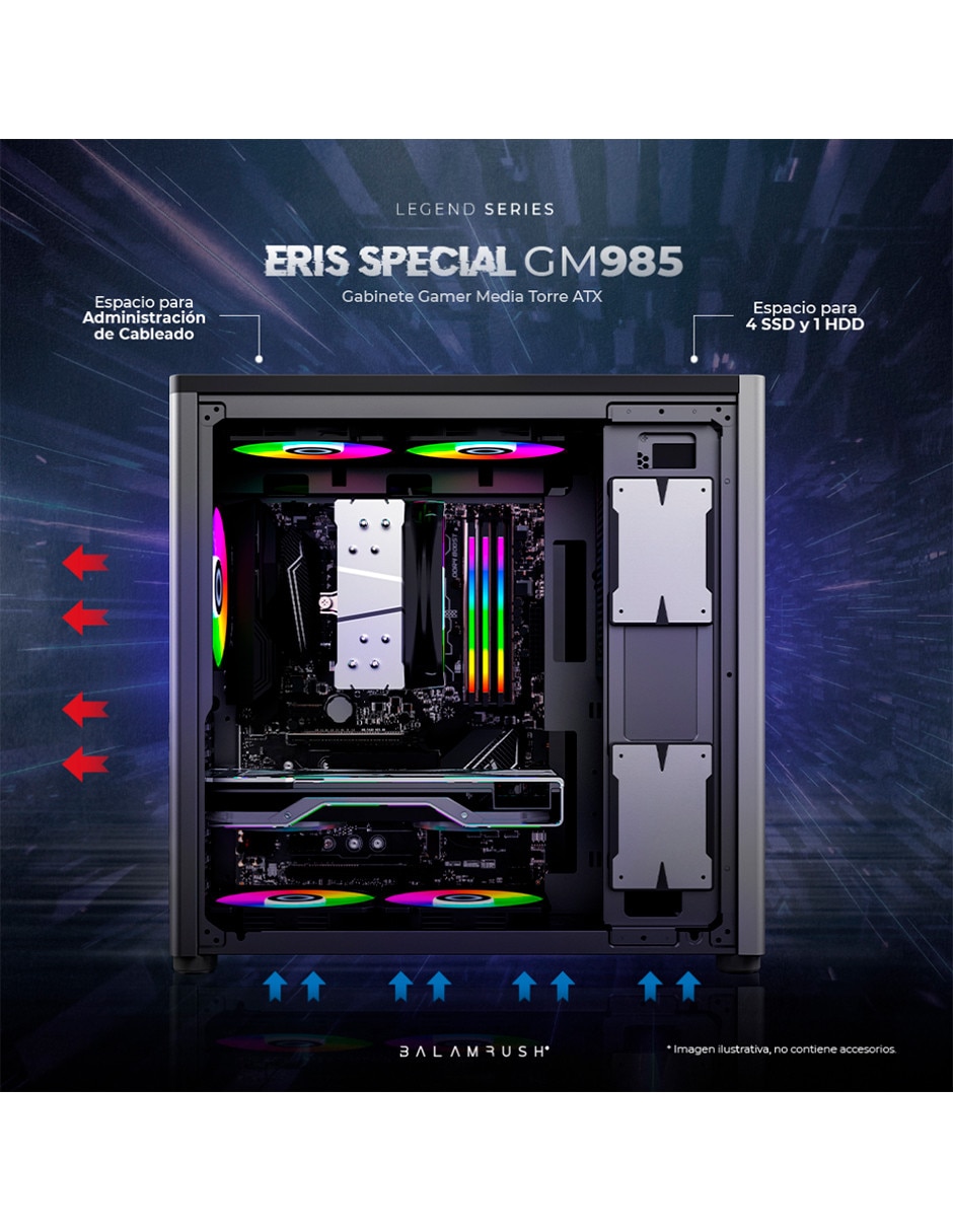 Gabinete de Computadora Balam Rush BR-935654
