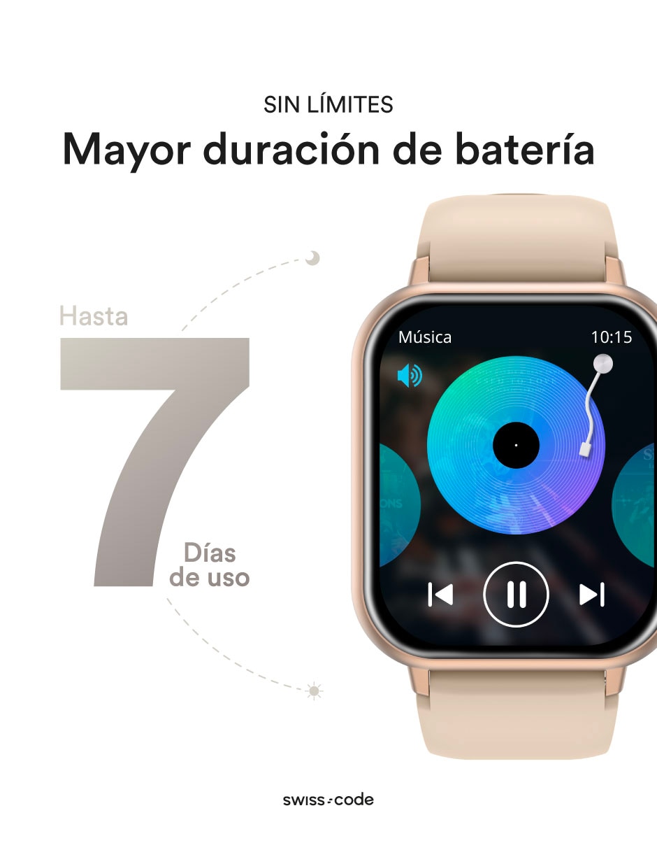 Smartwatch Swiss Code Square II unisex