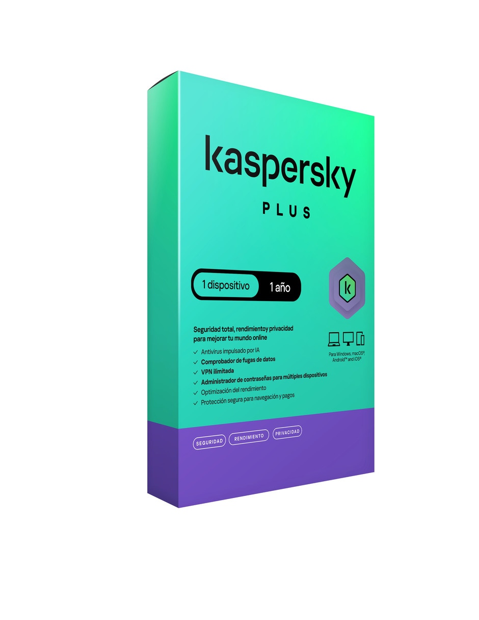 Licencia Antivirus Plus 1 usuario 1 año Antivirus KASPERSKY para 1 usuario