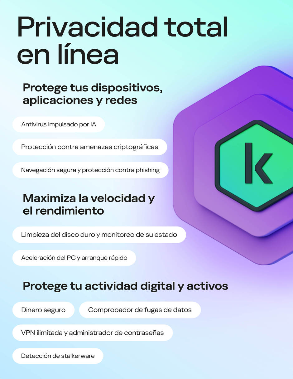Licencia Antivirus Plus 1 usuario 1 año Antivirus KASPERSKY para 1 usuario 2