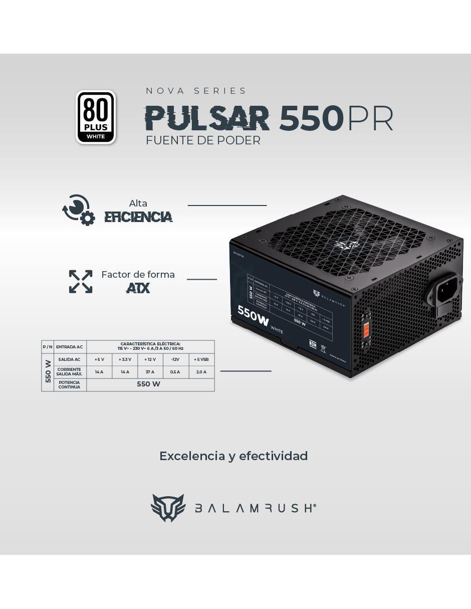 Fuente de poder Pulsar 550 pr