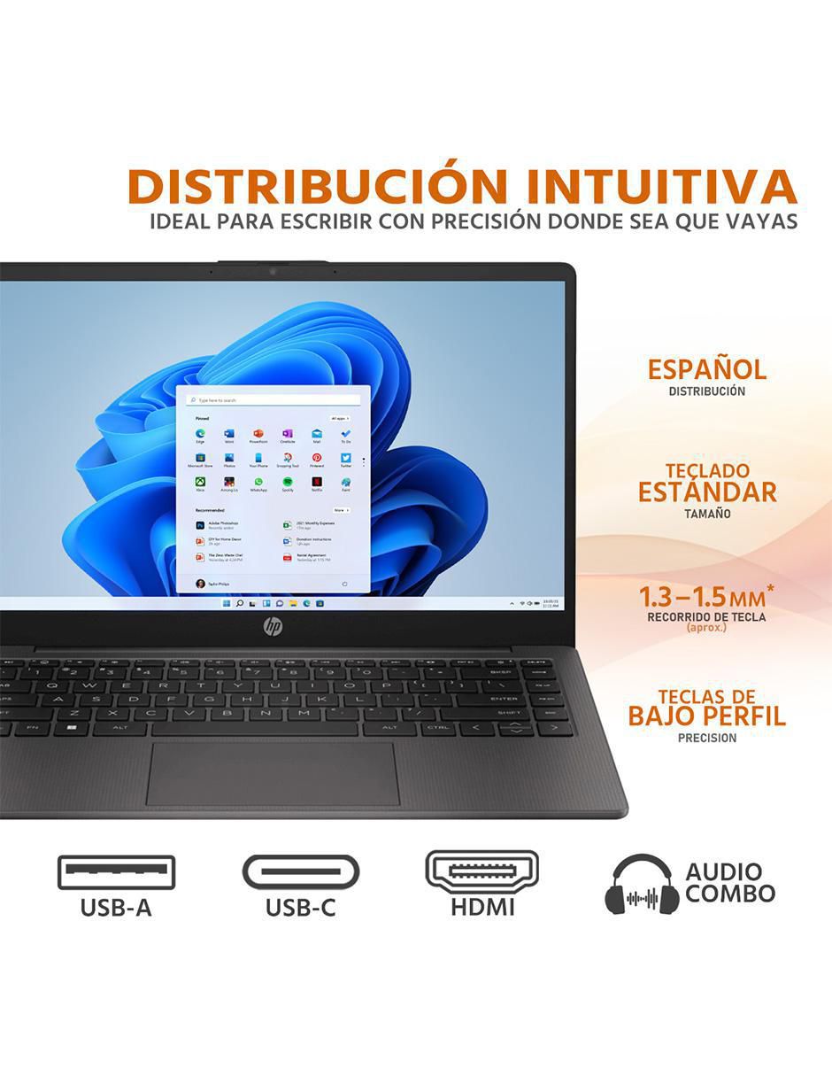 Laptop HP 245 G9 14 pulgadas HD AMD Ryzen 3 AMD Radeon 16 GB RAM 512 GB SSD