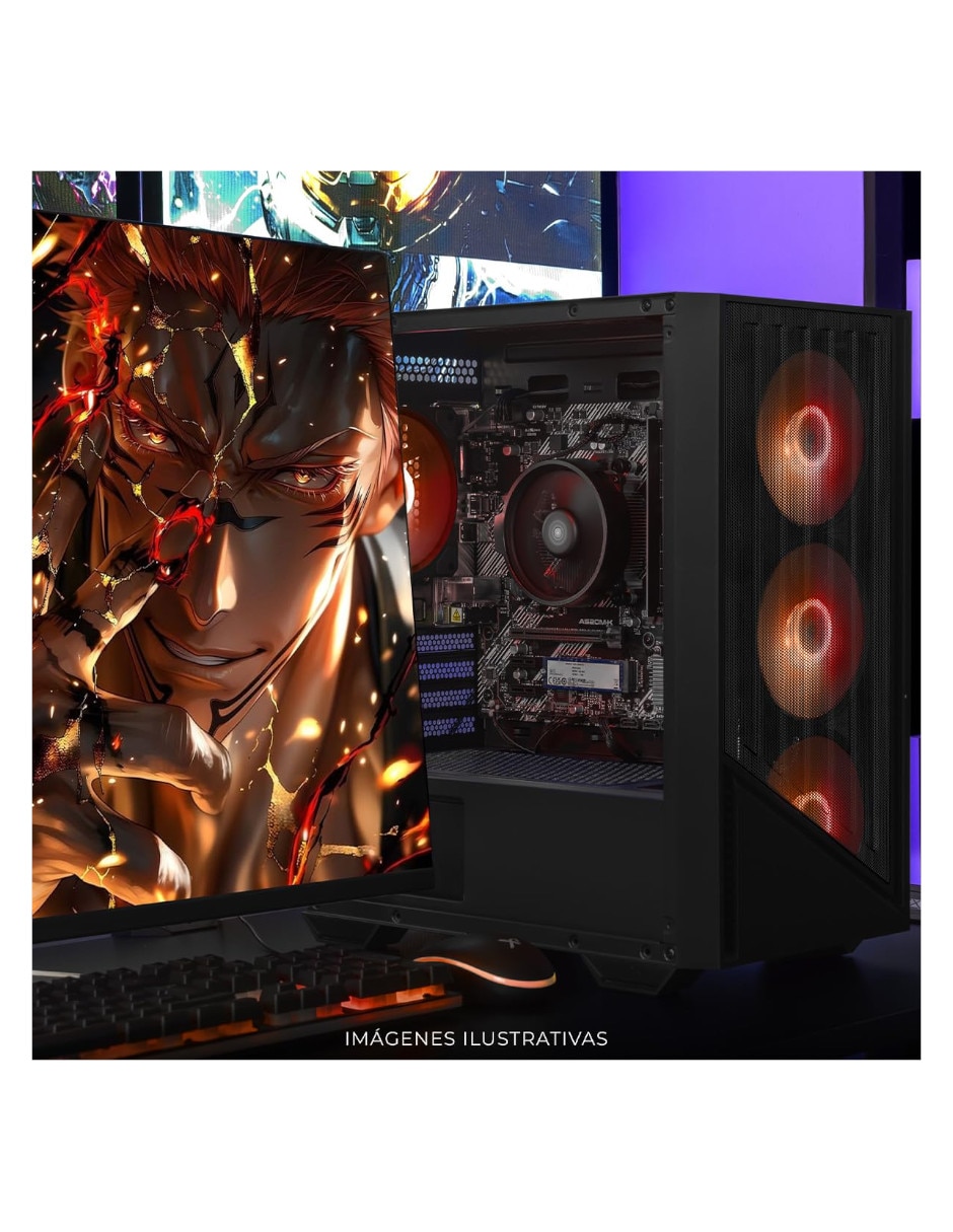 Computadora gamer XTMSIR716GBRENOIRM 24 pulgadas Full HD amd ryzen 7 AMD radeon graphics 16 GB RAM 1 TB SSD 9