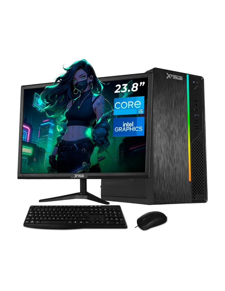 Computadora de escritorio Xtreme PC Gaming XTPCI516GBHD730MB Intel Core i5 Intel UHD 16 GB RAM 500 GB SSD