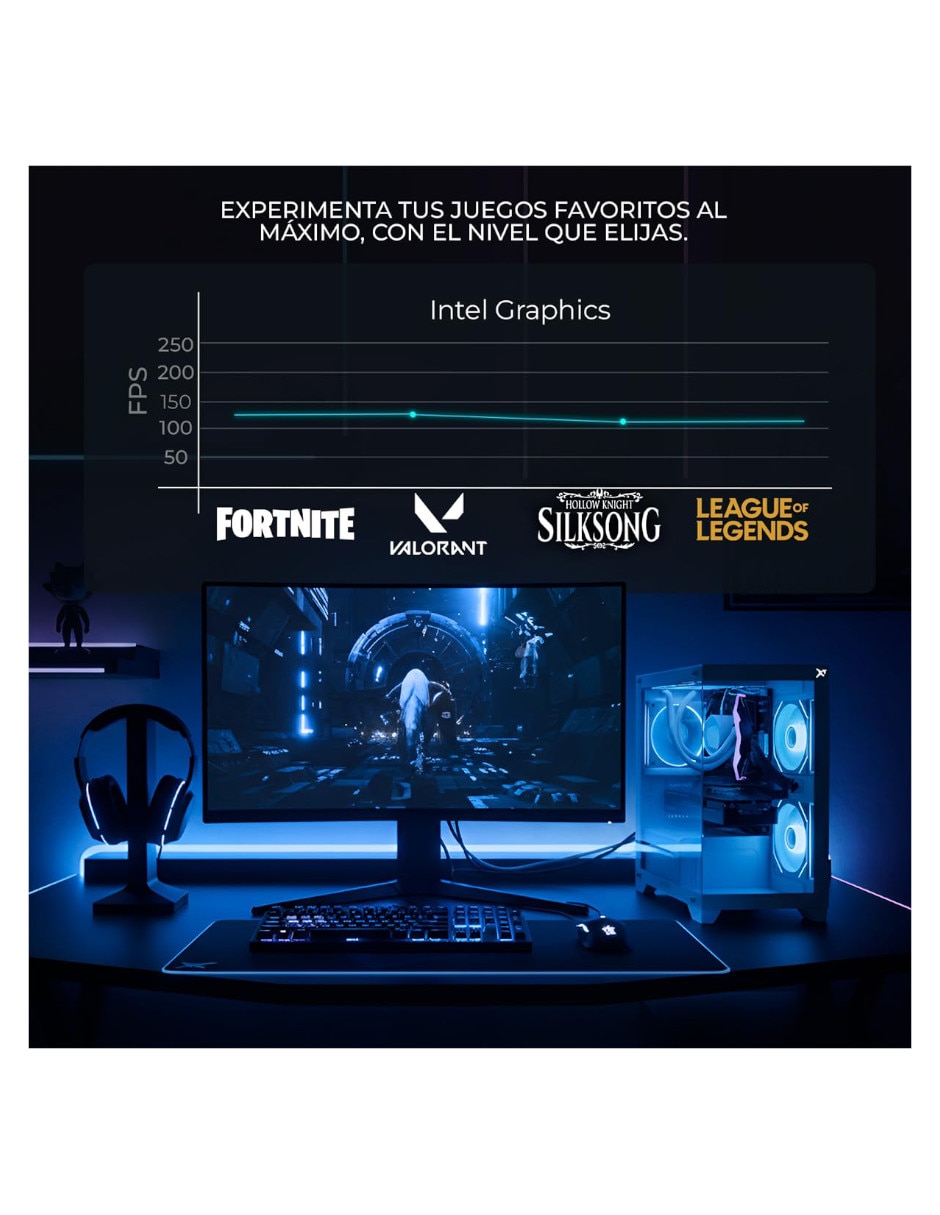 Computadora de escritorio Xtreme PC Gaming XTPCI516GBHD730MB Intel Core i5 Intel UHD 16 GB RAM 500 GB SSD