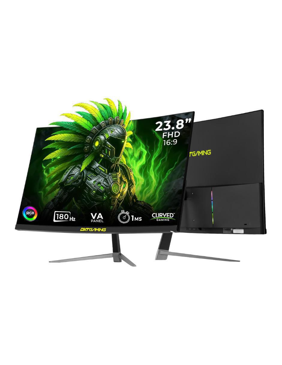 Monitor gamer Dxt Gaming DXT2383CBK VA Full HD 23.8 pulgadas DXTFL24F