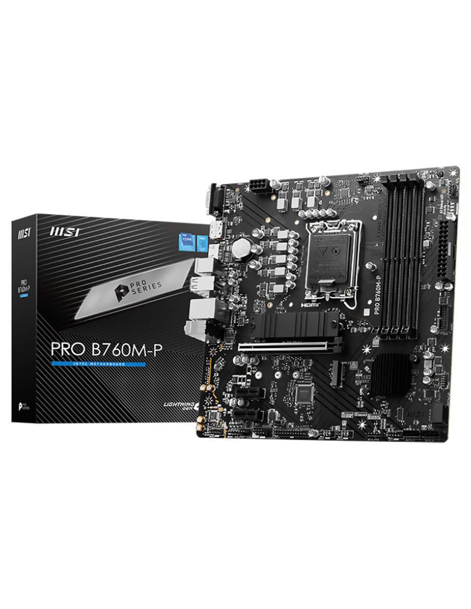 Tarjeta madre Pro B760M-P compatible con procesador Intel Tarjeta madre Pro B760M-P compatible con procesador Intel