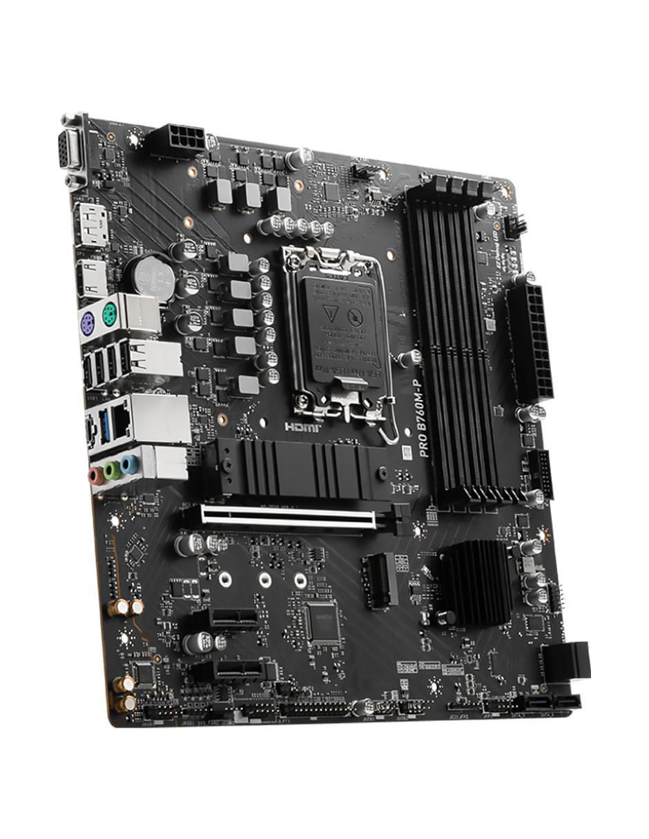 Tarjeta madre Pro B760M-P compatible con procesador Intel 2