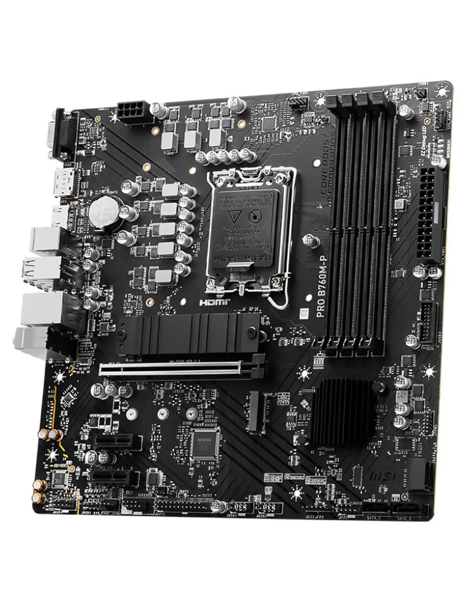 Tarjeta madre Pro B760M-P compatible con procesador Intel 4