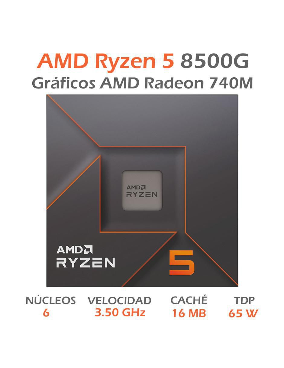 Procesador RYZEN 5 8500G con 6 núcleos 5