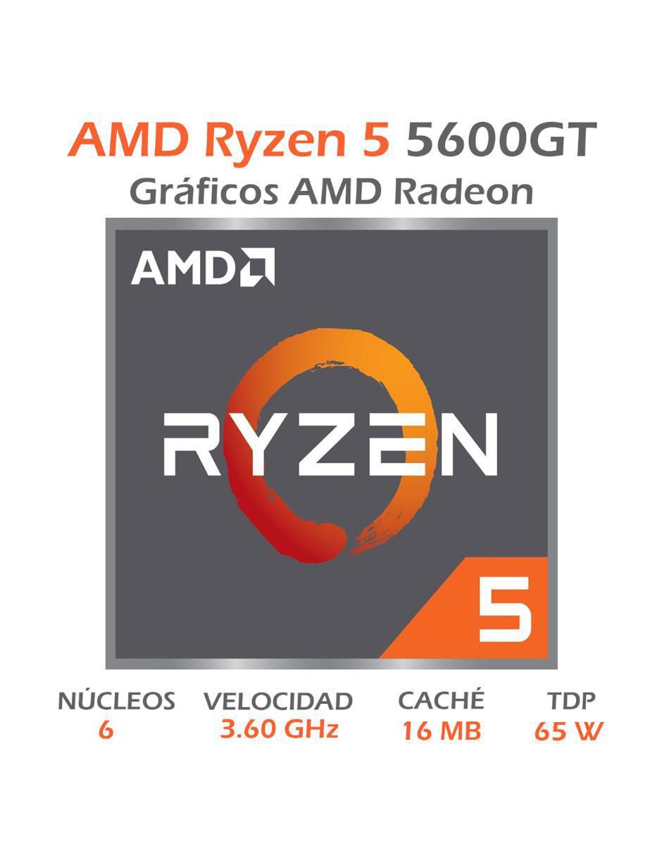 Procesador RYZEN 5 5600GT con 6 núcleos 5