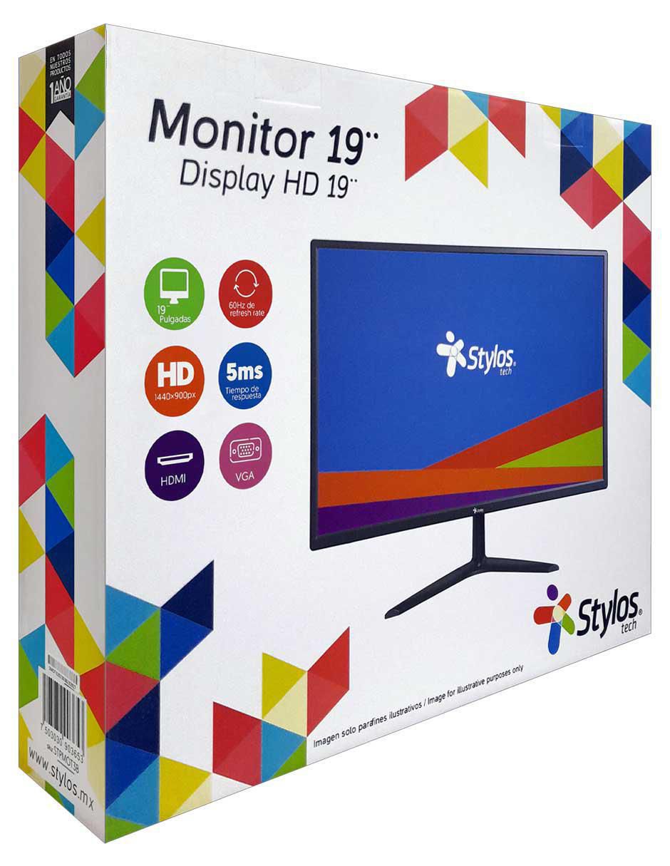 Monitor stylos hd 19 pulgadas stpmot3b