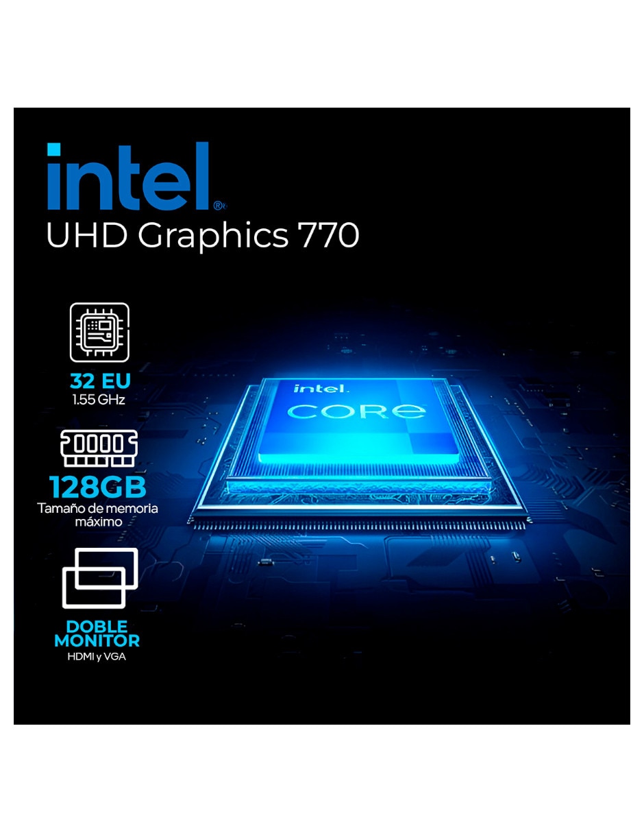 Computadora gamer XTPCI932GBHD770W Intel Core i9 Intel UHD 770 16 GB Ram 1 TB SSD 8