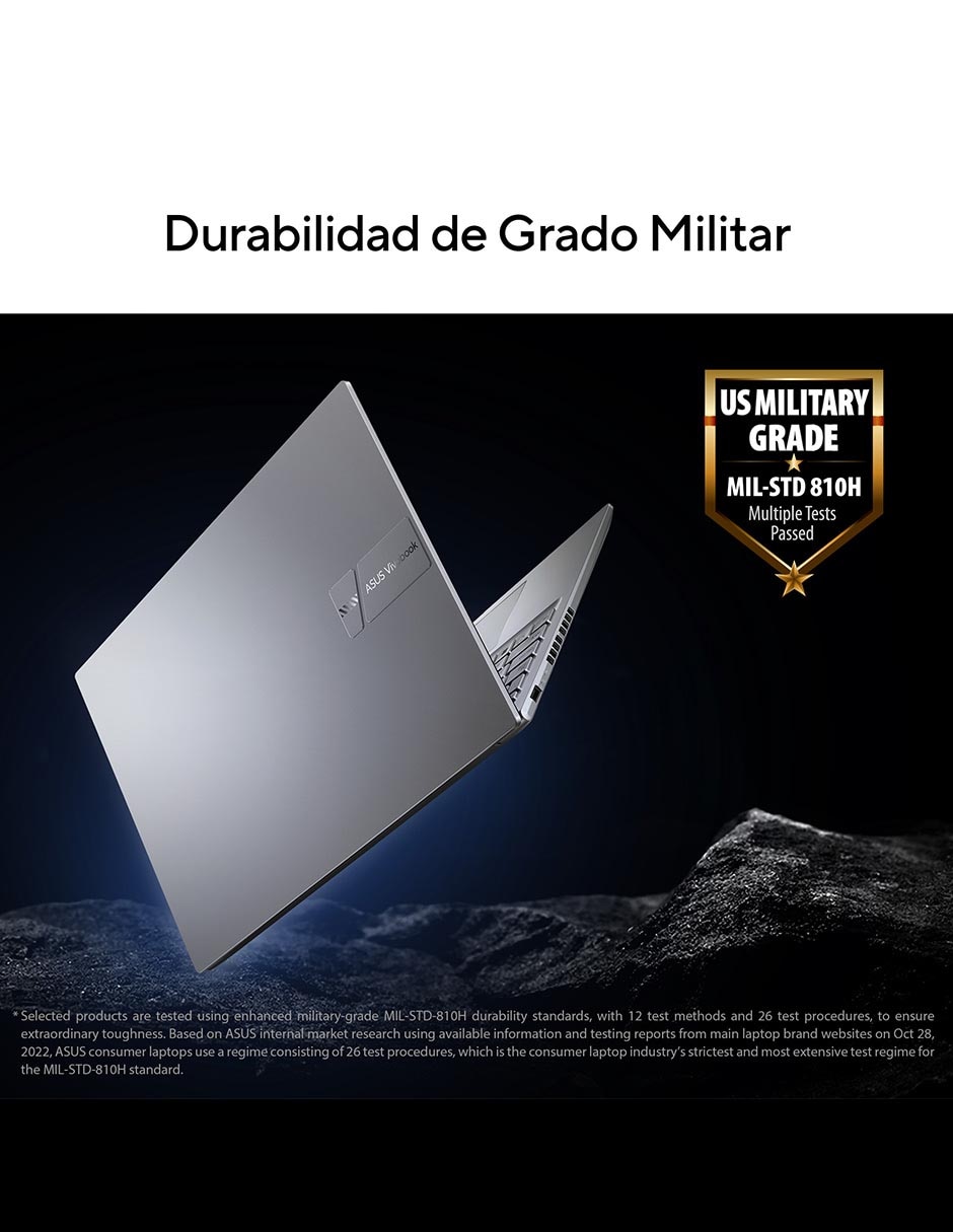 Laptop Vivobook 16 16 pulgadas WUXGA AMD Ryzen 7 AMD Radeon 16 GB RAM 512 GB SSD 15