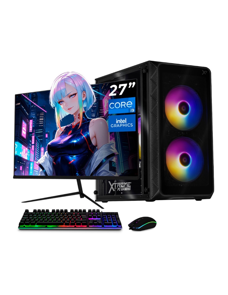 Computadora gamer XTPCI932GBHD770MB27 pulgadas Full HD Intel Core i9 Intel UHD 770 16 GB Ram1 TB SSD