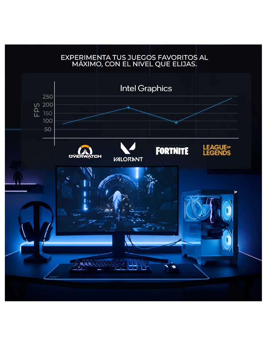 Computadora gamer XTPCI932GBHD770MB27 pulgadas Full HD Intel Core i9 Intel UHD 770 16 GB Ram1 TB SSD 7