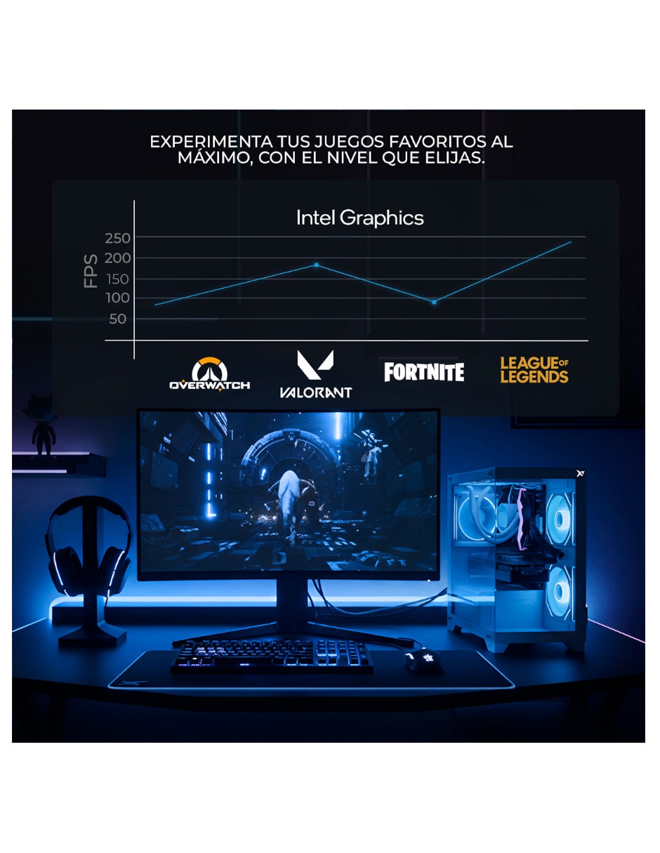 Computadora gamer XTPCI932GBHD770MW27 pulgadas Full HD Intel Core i9 Intel UHD 770 16 GB Ram 1TB SSD 7