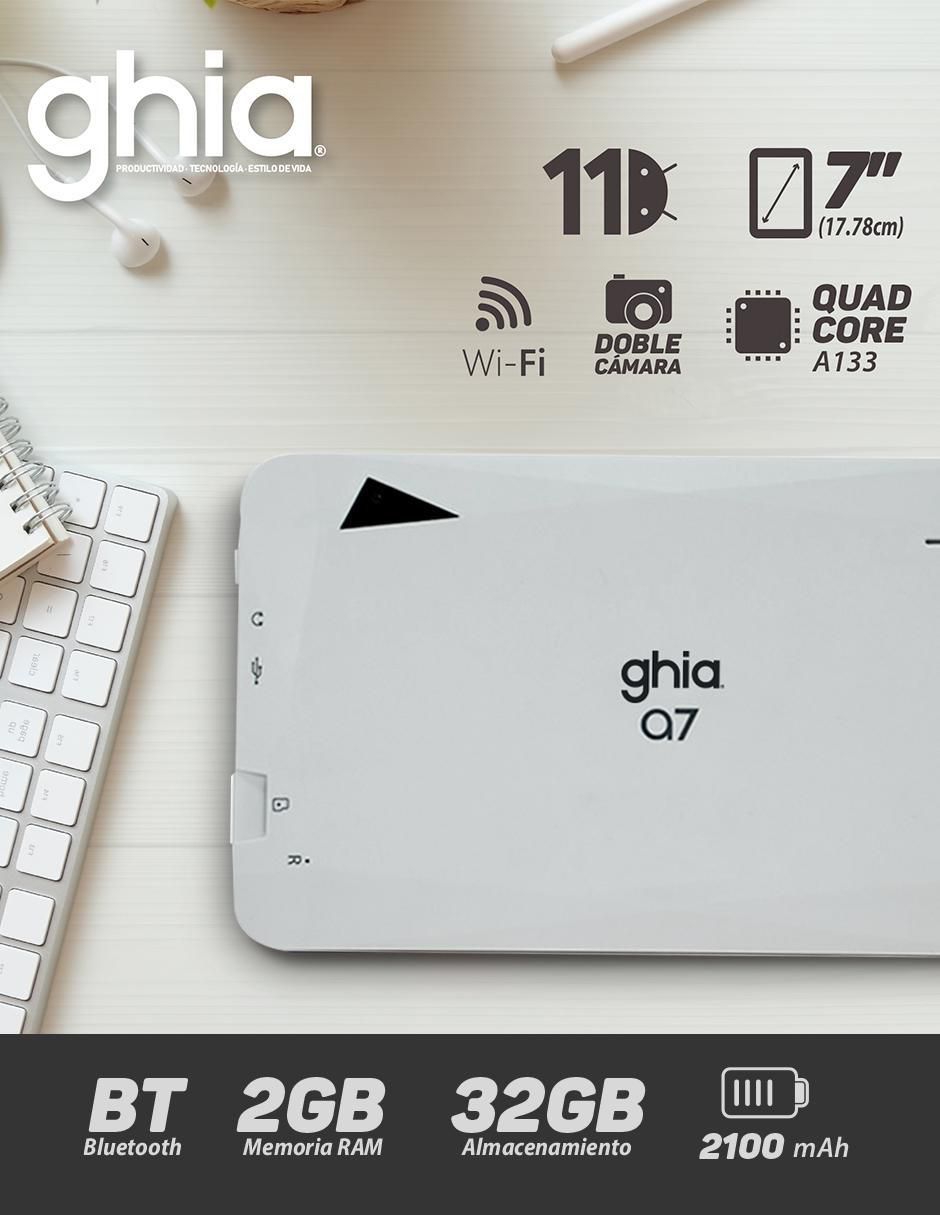 Tablet A7 7 pulgadas de 2 GB RAM 5