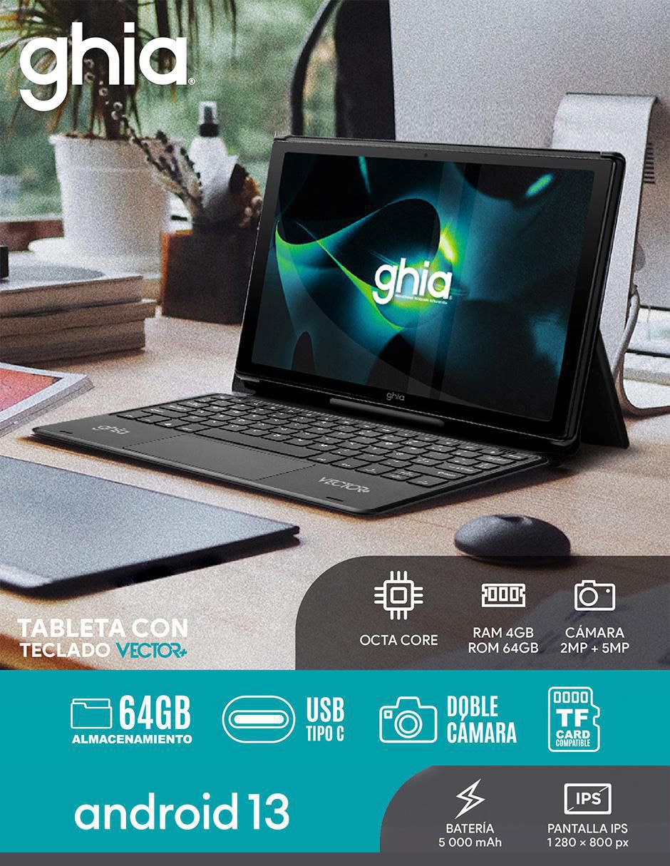 Tablet Vector Plus Gvpnt 10.1 pulgadas 64 GB de almacenamiento de 4 GB RAM 7