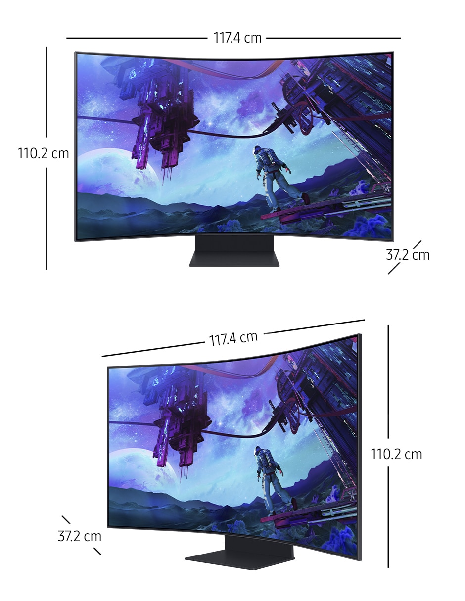 Monitor gamer standard 4K/UHD 55 pulgadas LS55CG970NLXZX 19