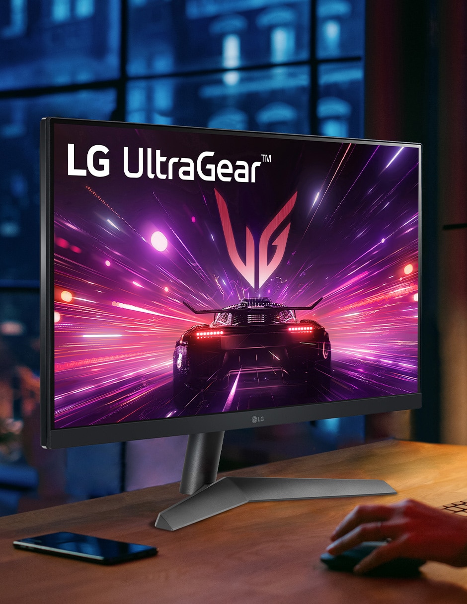 Monitor gamer Lg standard full HD 24 pulgadas 24GS60F-B.AWM