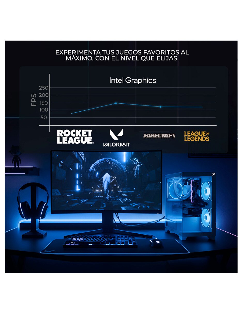 Computadora gamer XTPCI716GBHD770MB 27 pulgadas Full HD Intel Core i7 Intel UHD 770 16 GB RAM 500 GB SSD 9