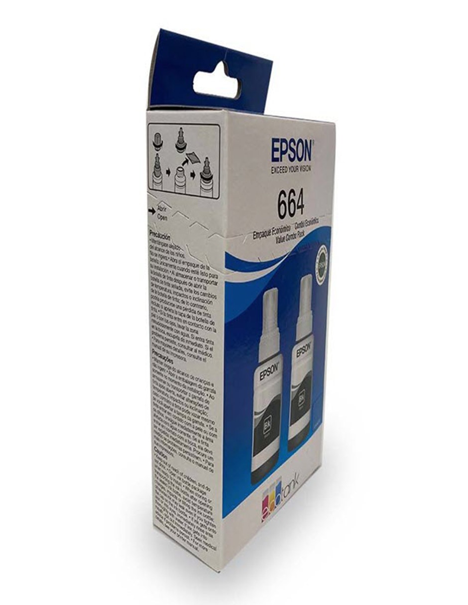Kit bote Epson T664120-2P negro