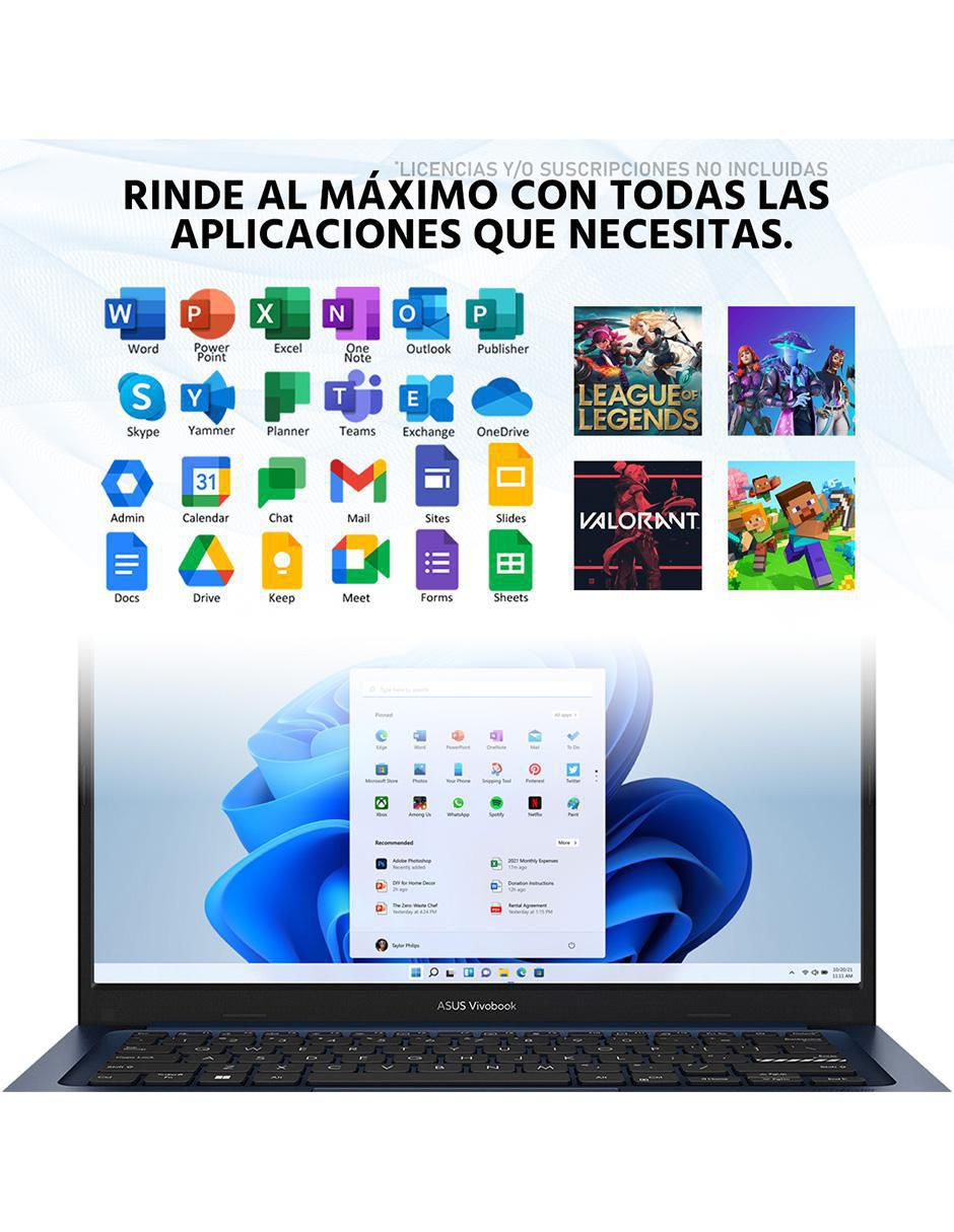 Laptop Vivobook 14 14 pulgadas Full HD Intel Core i5 Intel Iris XE 16 GB Ram 512 GB SSD Laptop Vivobook 14 14 pulgadas Full HD Intel Core i5 Intel Iris XE 16 GB Ram 512 GB SSD