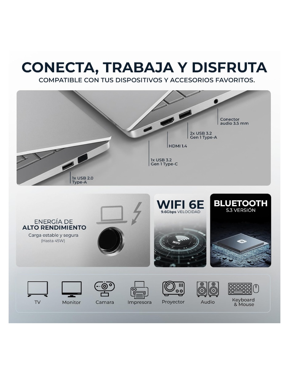 Laptop Asus Vivobook 15 15.6 pulgadas Full HD Intel Core i3 Intel UHD 16 GB RAM 512 GB SSD