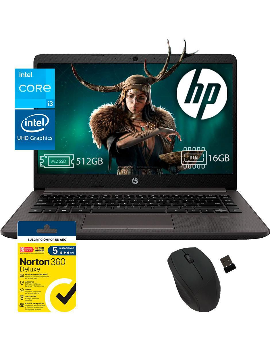 Laptop 240 G9 14 pulgadas HD Intel Core i3 Intel UHD 16 GB RAM 512 GB SSD